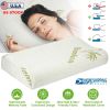Bamboo Memory Foam Pillow, Contoured Cervical Orthopedic, Neck Support