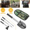 6-in-1 Multi Tool Survival Kit, Shovel, Knife, Axe, Saw, and Nail Puller