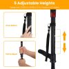 Folding Walking Cane with LED Light Red Flashing Light, SOS Warning Tone