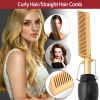 Electric Heating Hair Comb, PTC Ceramic Hair Straightener, Wet, or Dry Use