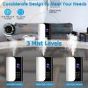 Humidifier Top Fill, Mist with Oils Diffuser Filter, 360° Rotatable Outlet