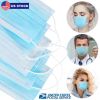 3-Layers Disposable Face Masks, Elastic Ear Loop, 95% Melt-Blown Filter
