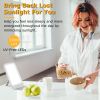 Light Therapy Lamp, UV-Free LED 10000 Lux with 3 Adjustable Brightness Levels