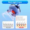Electric Scalp Massager Rechargeable Head Mssager IPX7 Waterproof Dog Cat Massager with Red Light 3 Modes 3 Types of Massage Claws for Men Women Elder