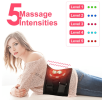 Lower Back Massager, Cordless, 3 Heat Levels, and 5 Massage Intensity Levels