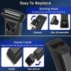 2 In 1 Electric Body Trimmer for Men, Cordless Hair Shaver, IPX7 Waterproof