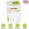 Salad Spinner Fruit Vegetable Washer, 3L/0.8Gal, Hand Cranking Vegetable Dryer