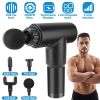 Percussion Massage Gun, Rechargeable with 4 Interchangeable Heads, 6 Intensity