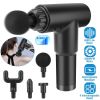 Percussion Massage Gun, Rechargeable with 4 Interchangeable Heads, 6 Intensity