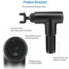 Percussion Massage Gun, Rechargeable with 4 Interchangeable Heads, 6 Intensity