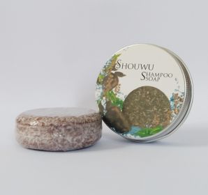 Polygonum Ginseng Soap, Nourishing Shampoo With Essential Oil (Option: Style two aluminum box packagi-55g-1PC)