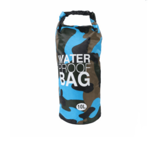 Camouflage Waterproof Bucket Bag, Beach Bag, or Outdoor Drifting Bag (Option: Light blue-10L)