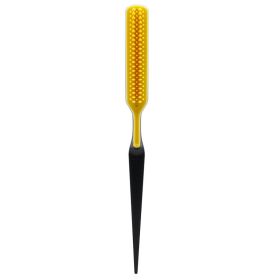 Fluffy Shaped Styling, And Detangling Rat Tail Brush (Color: Yellow)