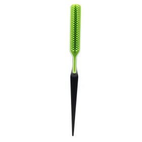 Fluffy Shaped Styling, And Detangling Rat Tail Brush (Color: Green)