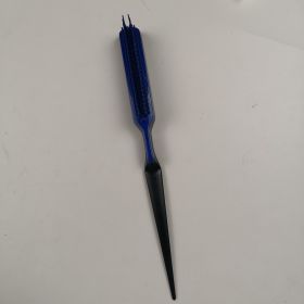 Fluffy Shaped Styling, And Detangling Rat Tail Brush (Color: Navy)