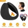 2Pcs Ear Warmers Unisex Winter Earmuffs, Behind-the-Head
