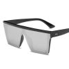 Oversized Sunglasses for Women, Big Frame Square Flat Top UV400