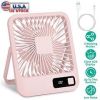 Mini Desktop Cooling Fan, Rechargeable, Battery Powered, Personal Fan