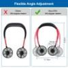 Neck Hanging Fan, Hands Free Portable Aromatherapy, USB, Fans 360°Rotatable
