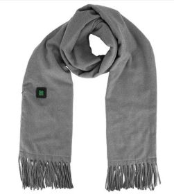 Electric Heated Winter Scarf, Unisex, Soft, and Warm with 3 Heating Modes (Color: Grey)