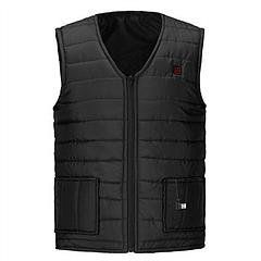 Heat Jacket Vest, 3 Heating Settings, Adjustable with 5 Heating Pads (Size: XL)