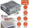 Electric Heated Blanket with 6 Heat Settings, 1-8 Hours Auto off, Washable