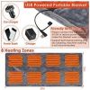 USB Heated Blanket, Electric Poncho, Shawl Wrap Throw with Zipper, Washable