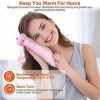2L Hot Water Bottle with Plush Cover, Classic Natural Rubber Warmer