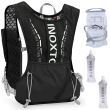 Hydration Backpack with 15oz, and 50oz Water Bladder for Trail Running/Hiking (Color: Black)