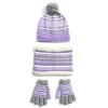 Winter Kids Knitted Hat, Scarf, and Gloves, 3Pcs Boys/Girls Winter Warm