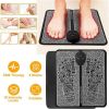 EMS Foot Massage Pad, Stimulator, Relax Muscle Pain with 9 Intensity Levels