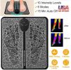 EMS Foot Massage Pad, Stimulator, Relax Muscle Pain with 9 Intensity Levels