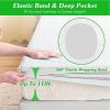 Waterproof Mattress Protector, Breathable Soft Cotton with Elastic Deep Pocket