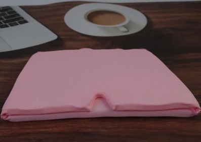 Migraine Relief Hat, Cold Therapy, Head Wrap Ice Pack Mask For Puffy Eyes (Color: Pink Double Sided Gel)