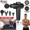 Percussion Massage Gun, Digital Display with 4 Interchangeable Heads
