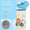 Insulated Stainless Steel Water Bottle, Leak-proof for Kids with Straw