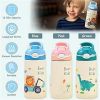 Insulated Stainless Steel Water Bottle, Leak-proof for Kids with Straw