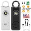 Personal Safety Alarm, Portable 130dB Self-defense Siren with Strobe Light