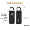 Personal Safety Alarm, Portable 130dB Self-defense Siren with Strobe Light