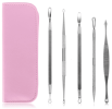Blackhead Remover Kit, Pimple Extractor Tool Set, Stainless Steel, Facial Acne