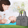 Baby Nappy Diaper Bag with 14 Pockets, 2 Burp Cloths, and Multifunctional Bag