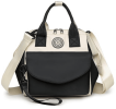 Baby Nappy Diaper Bag with 6 Pockets, Burp Cloth, and Detachable Small Bag