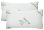 Bamboo Memory Foam Pillow, Hypoallergenic for Head, and Neck with Washable Cover