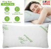 Bamboo Memory Foam Pillow, Hypoallergenic for Head, and Neck with Washable Cover