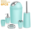 Bathroom Accessories Set, 6 Pieces of Bathroom Ensemble