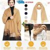 Men/Women Oversize Cashmere Wool Shawl, Scarf, Soft Pashmina