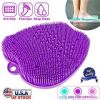 Shower Foot Scrubber Mat, Exfoliation, Cleaner, Improve Circulation, Anti-slip
