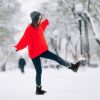 Women Ladies Snow Boots, Super Soft Fabric, Mid-Calf Plush Warm Lining