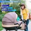 Portable Baby Stroller Fan with Flexible Tripod Clip, 3 Speeds, 360° Tilt Head