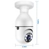 WiFi Bulb Camera, 1080P FHD, IP Pan, Tilt Security Surveillance Camera